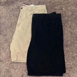 Men’s size 38 khaki and black shorts bundle!